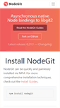 Mobile Screenshot of nodegit.org