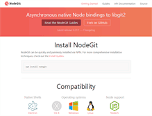 Tablet Screenshot of nodegit.org